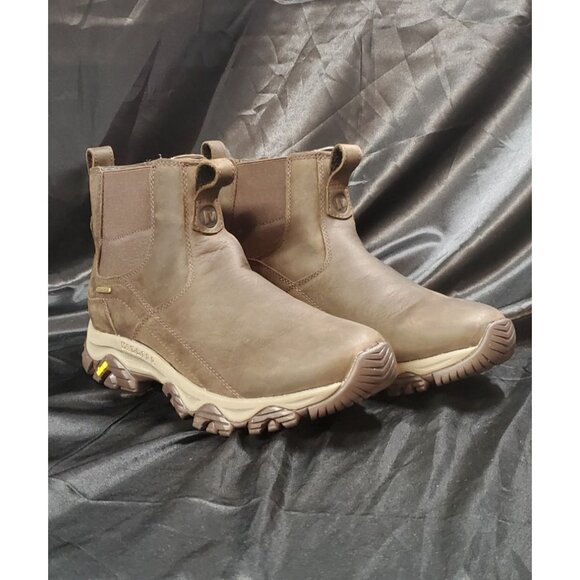 NEW Merrell Mens Leather Moab Adventure 3 Chelsea Waterproof (Earth) Size 9.5M - Picture 8 of 11